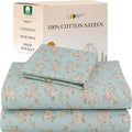 California Design Den Rose Sheet Set Twin, 100% Cotton 12" Pocket Twin Sheets & by CaliforniaDesignDen