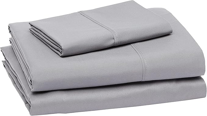 Amazon Basics Lightweight Breathable Brushed Microfiber 3-Piece Bed Sheet Set - Image 2