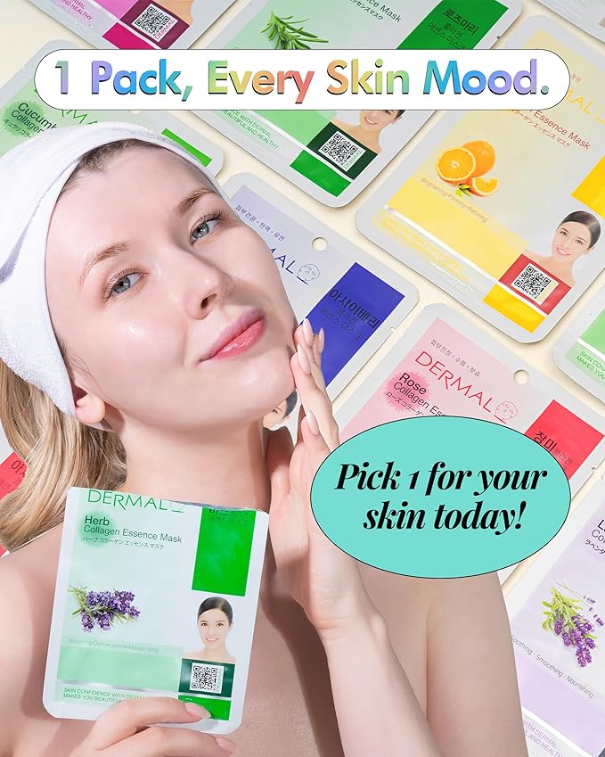 DERMAL 32 Combo Pack Made in Korea Facial Mask – 20+ Years of K-Beauty - Image 4