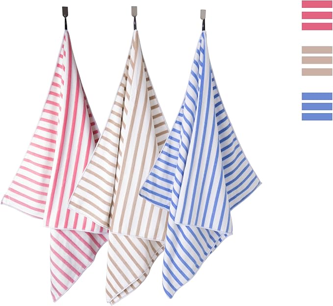 JML Microfiber Bath Towels Set, 2 Pack, Absorbent Quick Drying Beach Towel - Image 4