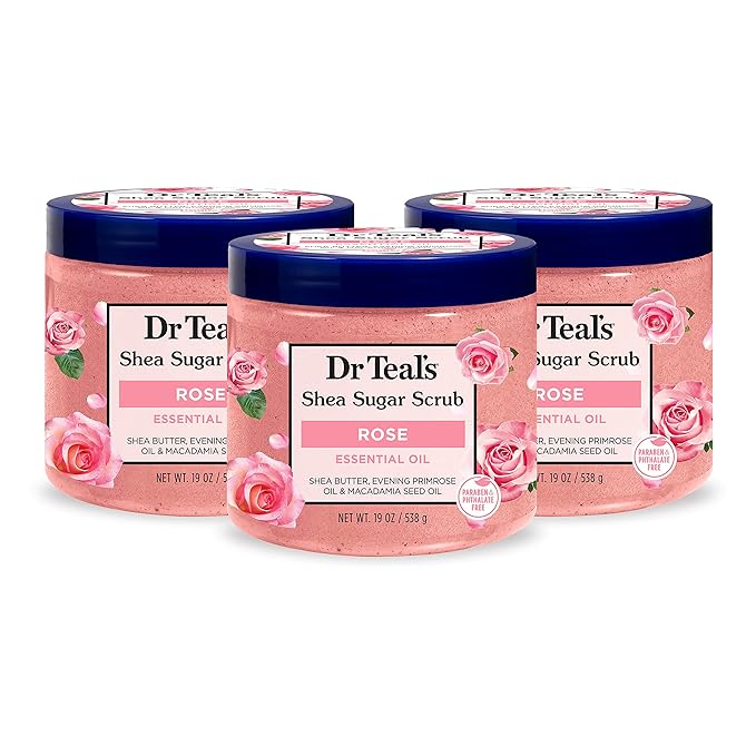 Dr Teal's Shea Sugar Body Scrub, Rose by DrTeals