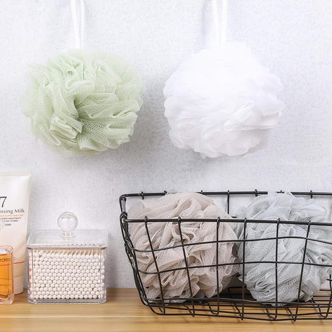 BTYMS Bath Sponge Shower Loofahs 60g Mesh Pouf Bath Scrunchies Body Wash Puff - Image 6