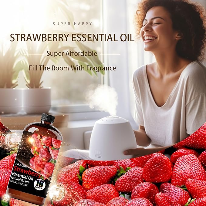 Strawberry Essential Oil, Strawberry Oil 16 Fl Oz 480 ML - Image 3