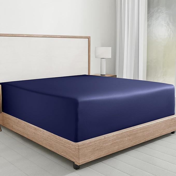 California Design Den Deep Pocket King Fitted Sheet Only, No Pop-Off Elastic by CaliforniaDesignDen