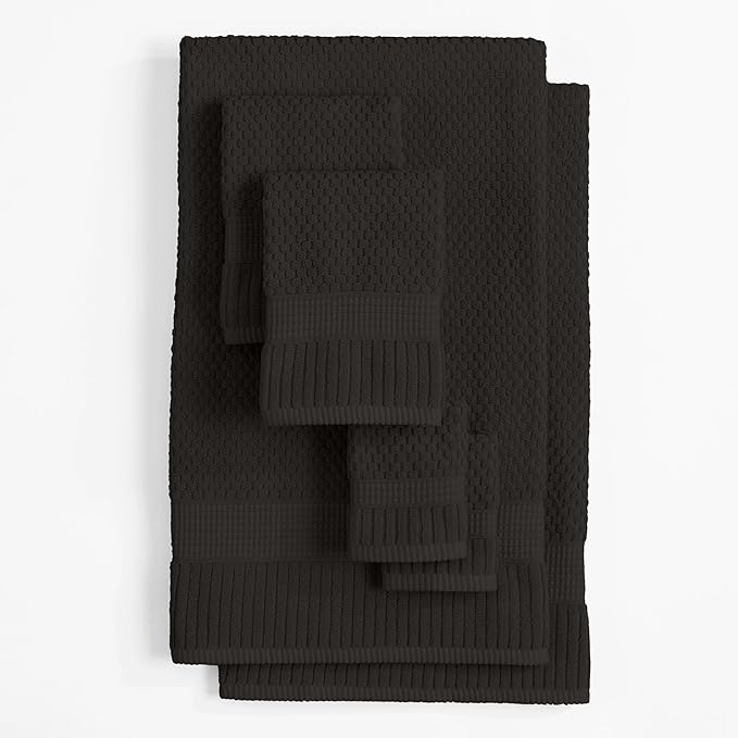 NY Loft 100% Cotton Towel Set 6 Piece | Super Soft & Absorbent Quick-Dry 2 Bath - Image 8