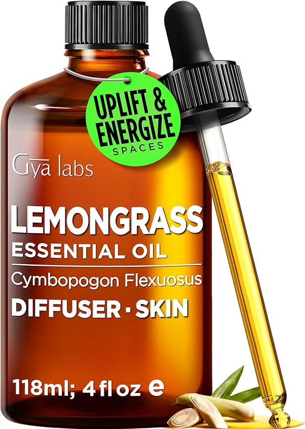 100% Pure Lemongrass Essential Oil by GyaLabs