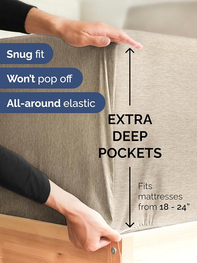 Extra Deep Cal King Fitted Sheet - Image 2
