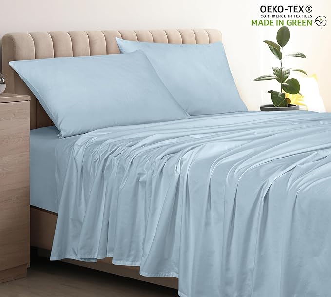 400 Thread Count 100% American Grown Cotton Flat Sheet - Image 3