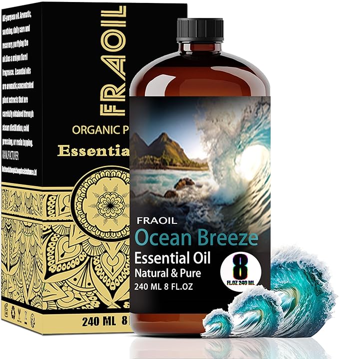 Ocean Breeze Essential Oil, Ocean Breeze Oil 8 Fl Oz 240ML by FRAOILESSENTIALOIL