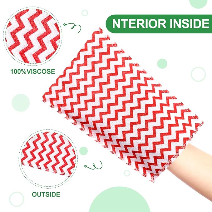 Tatuo 12 Pieces Korean Exfoliating Mitt Glove Italy Towel Body Skin Scrubber - Image 4