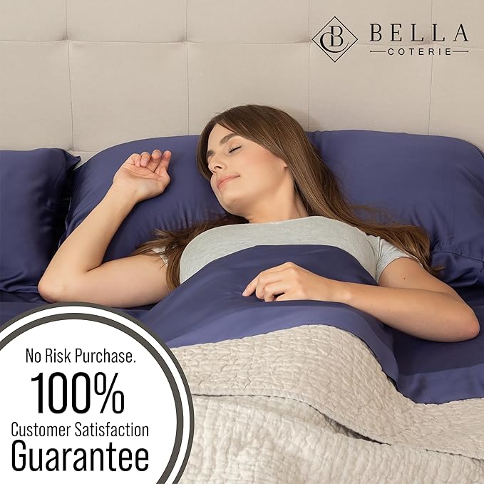 Bella Coterie | Luxury Bamboo Viscose Queen Size Pillowcase Set | 100% - Image 5