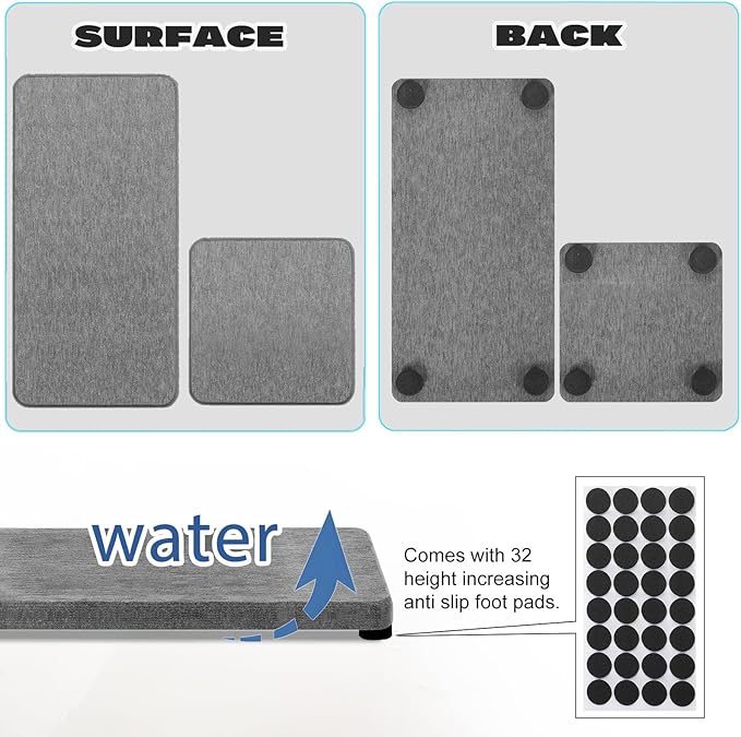 4PCS Water Absorbing Stone Tray - Image 4