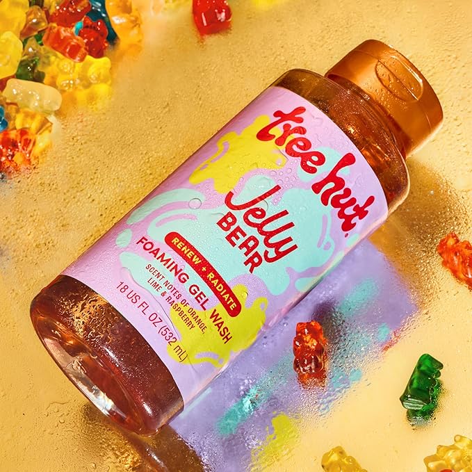 Tree Hut Jelly Bear Foaming Gel Body Wash, Hydrating & Moisturizing Shower Gel - Image 4