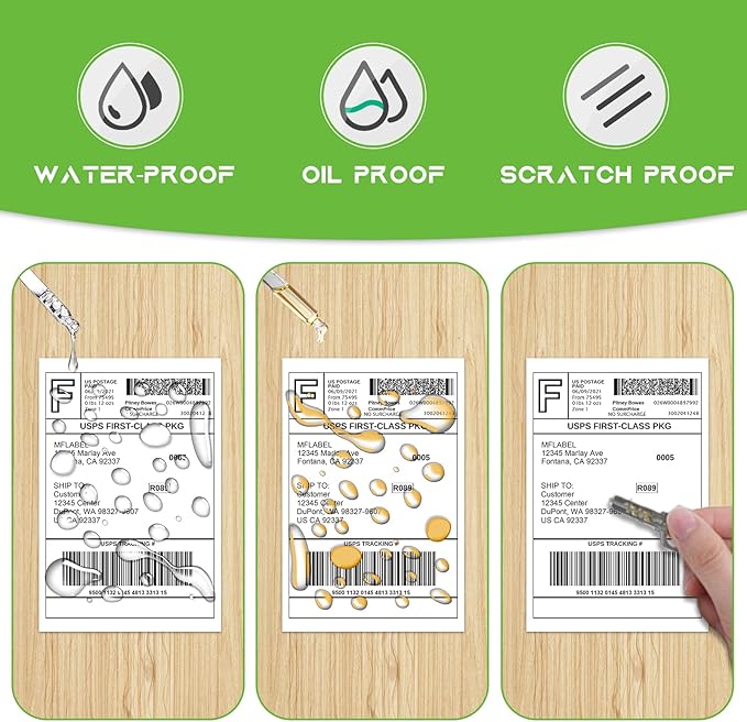 MFLABEL 4x6 Direct Thermal Shipping Labels - 24 Rolls of 450 Labels/Roll, Compatible with Zebra 2844/ZP450/ZP500/ZP505, USPS/FedEx/UPS/Amazon Shipping, Smudge-Resistant & Permanent Adhesive