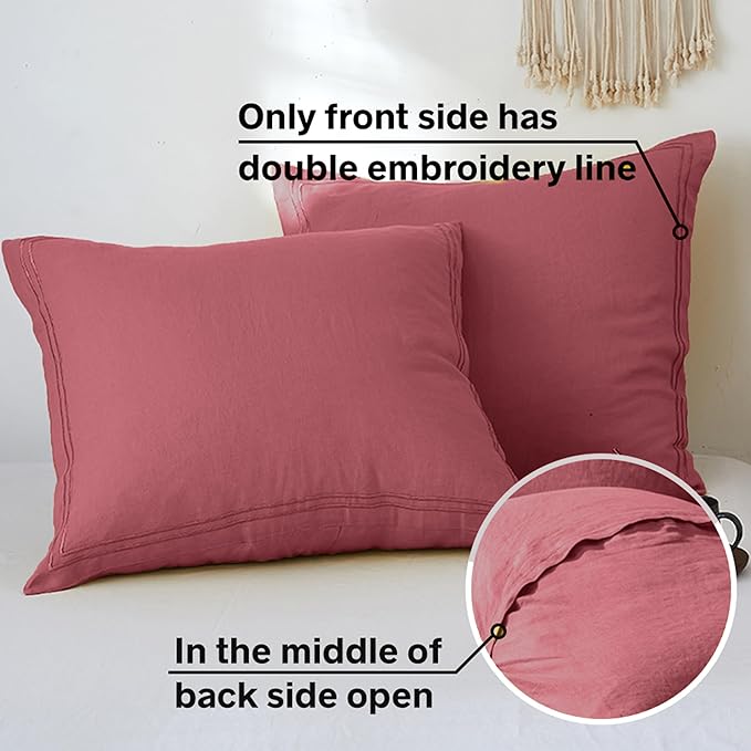 Simple&Opulence 100% French Linen Euro Shams - Image 2