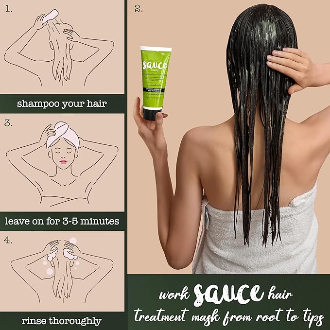 SAUCE BEAUTY Deep Conditioning Hair Mask Guacamole Whip Hair Mask - Image 5