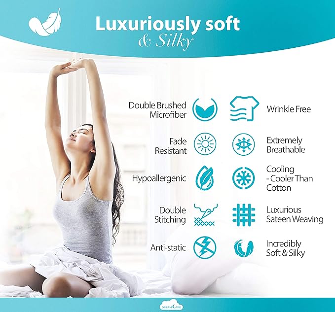 DREAMCARE Fitted Sheet Queen Size - Image 5