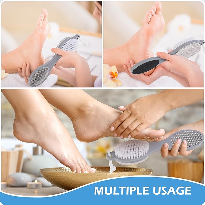 3 Pcs 4 in 1 Foot Brush for Use in Shower - Image 6