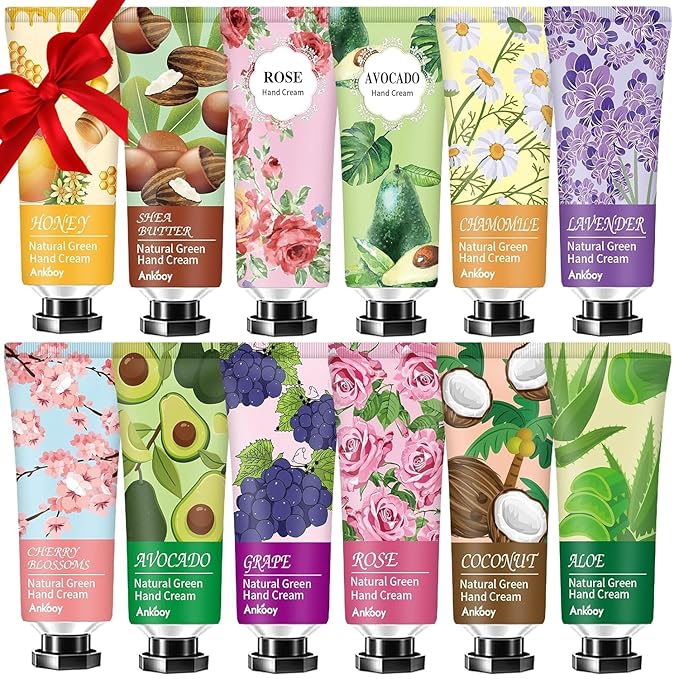 ANKOOY 12 Pack Hand Cream for Dry Cracked Hands, Mothers Day Gifts, Teacher by ANKOOY