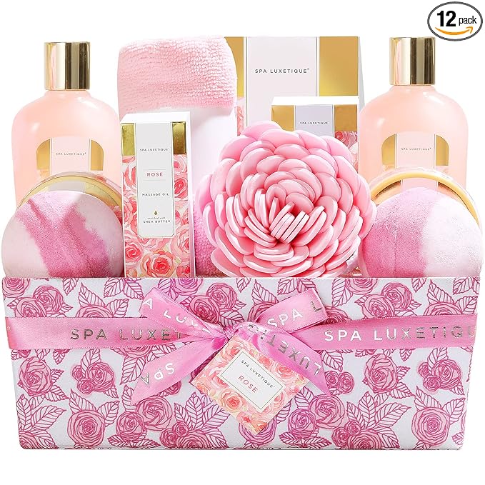 Spa Luxetique Spa Gift Baskets for Women, Bath Bombs, Body Lotion, Hand Cream by spaluxetique