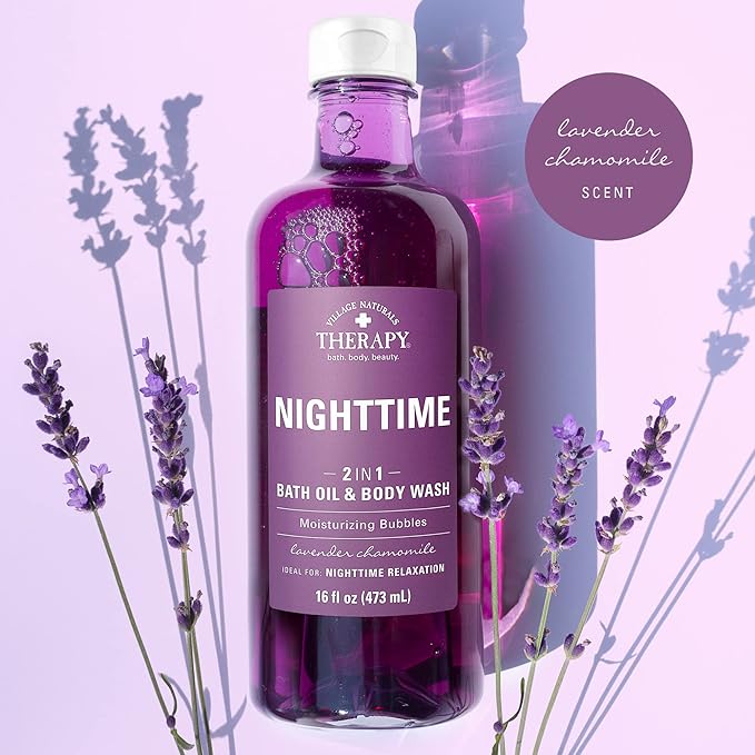 Village Naturals Therapy, Foaming Bath Oil and Body Wash, Nighttime Relief - Image 6