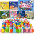48pcs Bath Bombs for Kids with Toy Inside, Organic Colorful Bubble Bath for by BYGGVIR