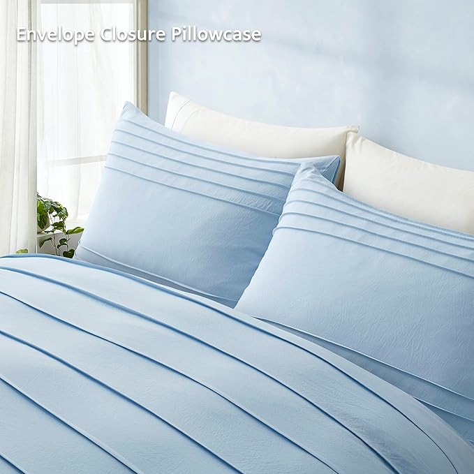 Oli Anderson Airy Blue Duvet Cover Queen Size - Image 6