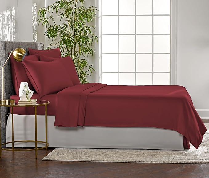 Pure Bamboo Full Sheets, Genuine 100% Organic Viscose Derived from Bamboo Bed - Image 4