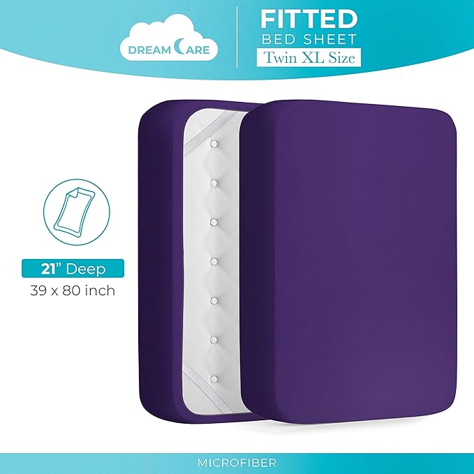 DREAMCARE Twin XL Fitted Sheet - Image 4
