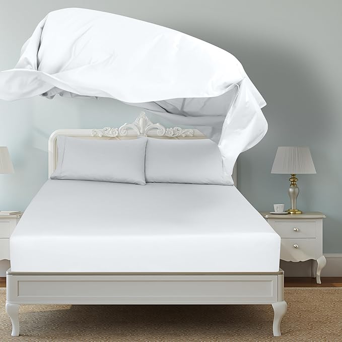 Royale Linens 2 Pack Bulk Flat Sheet Set - Image 6