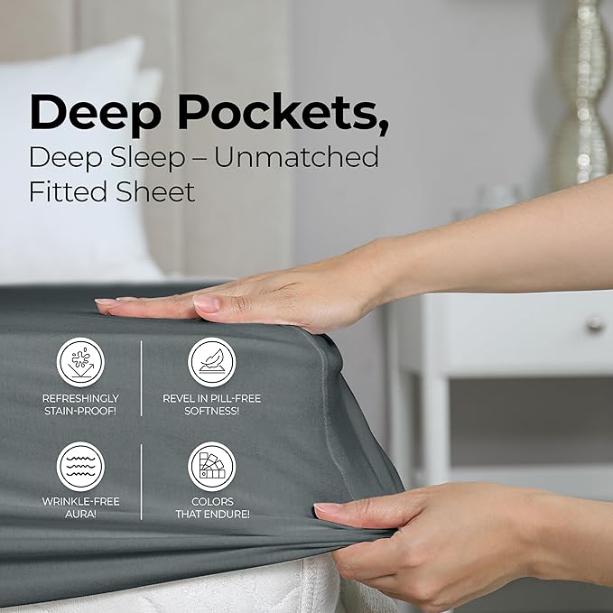 Utopia Bedding King Fitted Sheet - Image 4