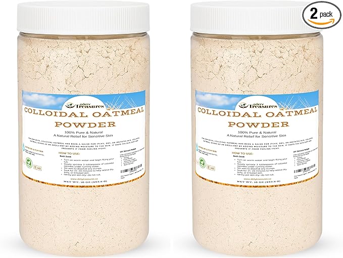 Dirty Treasures Colloidal Oatmeal Bath | Eczema & Itchy Skin Relief | Baby-Safe by DirtyTreasures