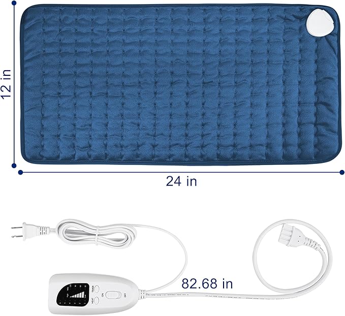 Electric Heating pad with 6 Heat Settings, Auto Shut Off, Dry Electric Heating - Image 5