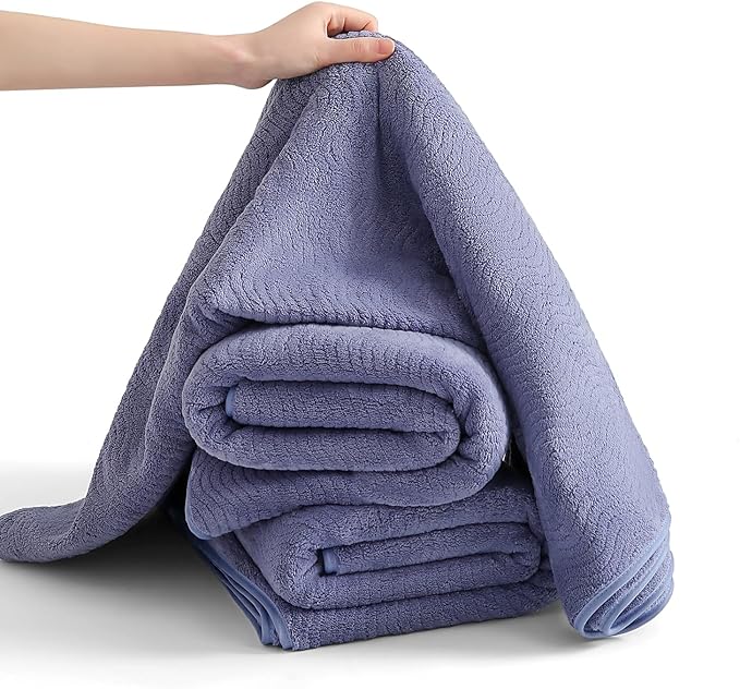 8 Piece Bath Towel Set |2 Oversized Large Bath Sheet, 2 Hand Towels, 4 - Image 4