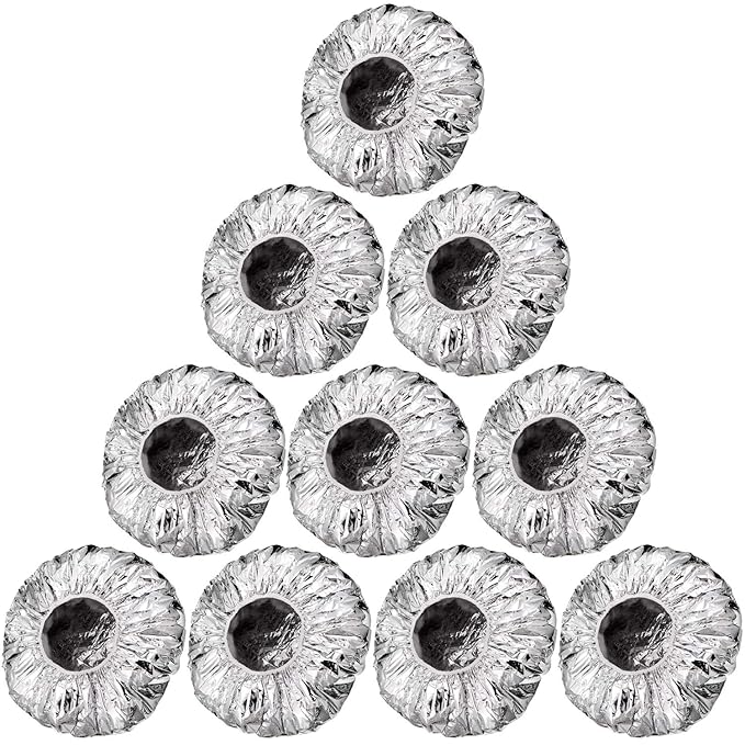 12 Pieces Deep Conditioning Caps Aluminum Foil Reusable Hair Processing Hair - Image 7