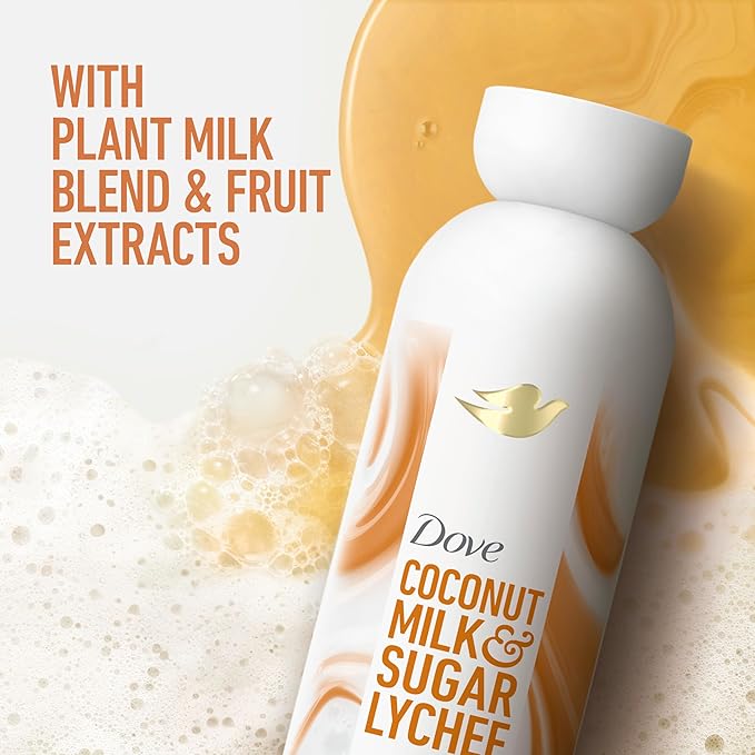 Dove Plant Milk Cleansing Body Wash Coconut & Lychee - Image 3