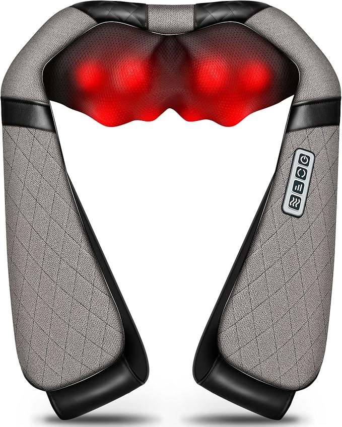 Blue Elf Shiatsu Electric Neck Back Massager Pillow 3D Kneading by Blue+Elf