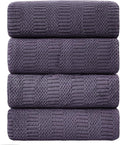 Ycosy 4 Pack Extra Large Microfiber Bath Towels Set, 35x70 inches, Less Lint by Ycosy