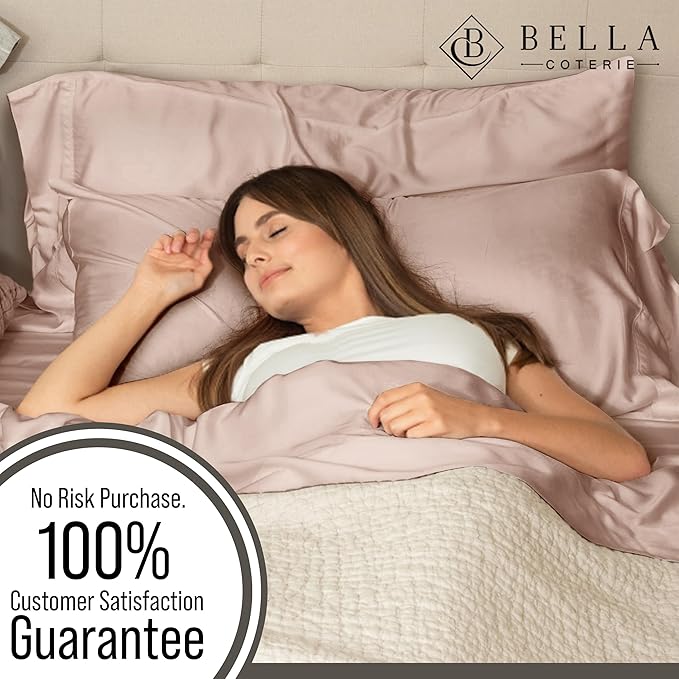 Bella Coterie | Luxury Bamboo Viscose King Size Pillowcase Set | 100% - Image 5