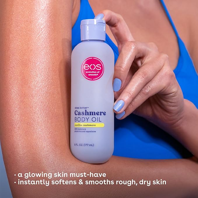 eos Cashmere Oil, 24 Hour Moisture, Plant-Based Squalane to Soothe, Soften and - Image 4