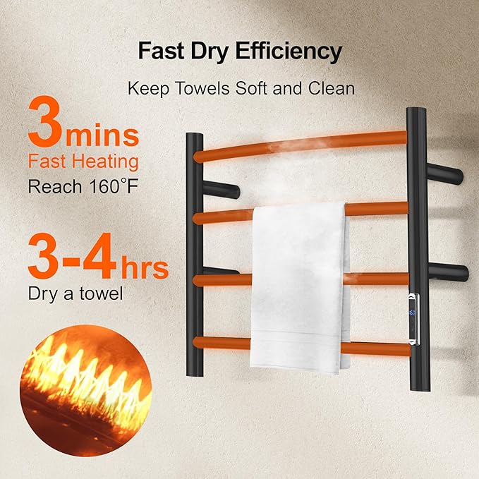 Electric Towel Warmer with Built-in Timer - Image 5