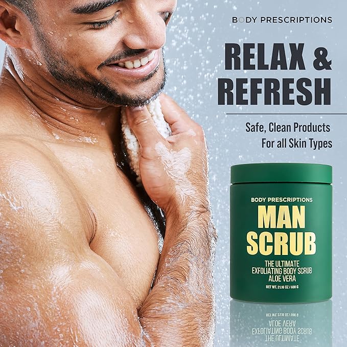 Body Prescriptions Men’s Exfoliating Body Scrub – Ultimate Skin Cleansing Wash - Image 4