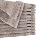 BIOWEAVES 100% Organic Cotton 700 GSM Plush Washcloths 13" x 13" GOTS Certified by BIOWEAVES