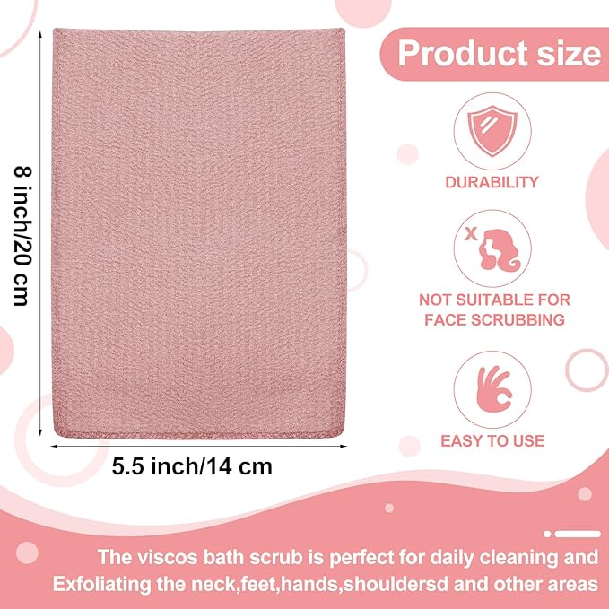 Tatuo 12 Pieces Korean Exfoliating Mitt Glove Italy Towel Body Skin Scrubber - Image 2