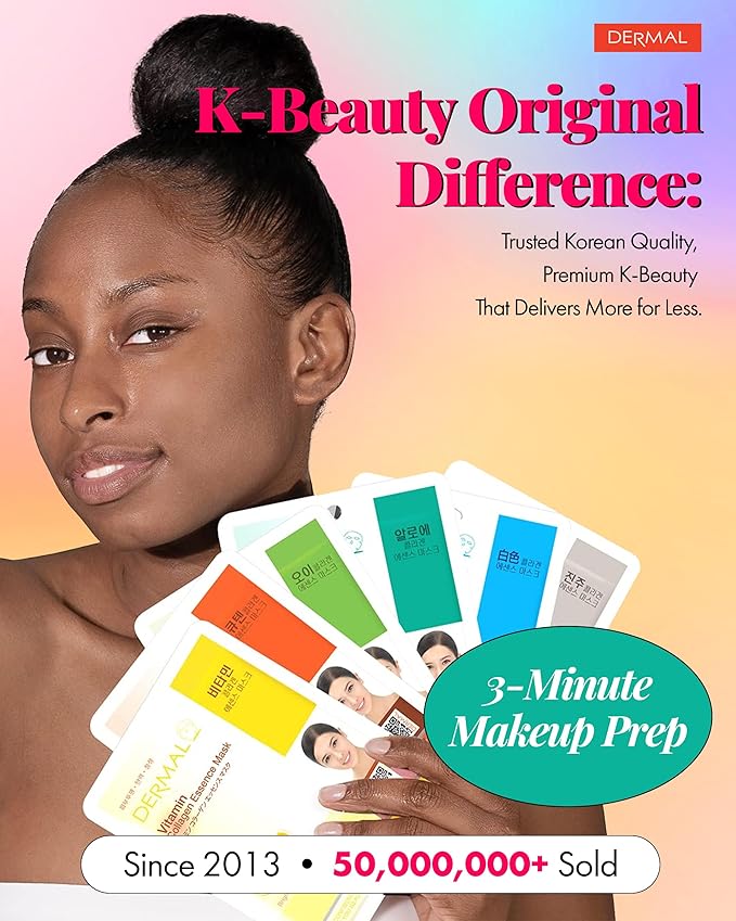 DERMAL 32 Combo Pack Made in Korea Facial Mask – 20+ Years of K-Beauty - Image 7