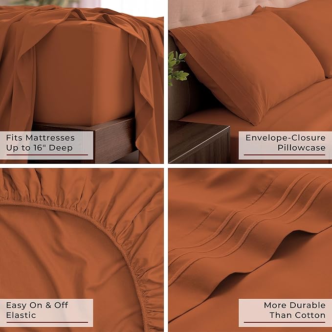 Mellanni California King Sheets Set - Image 5