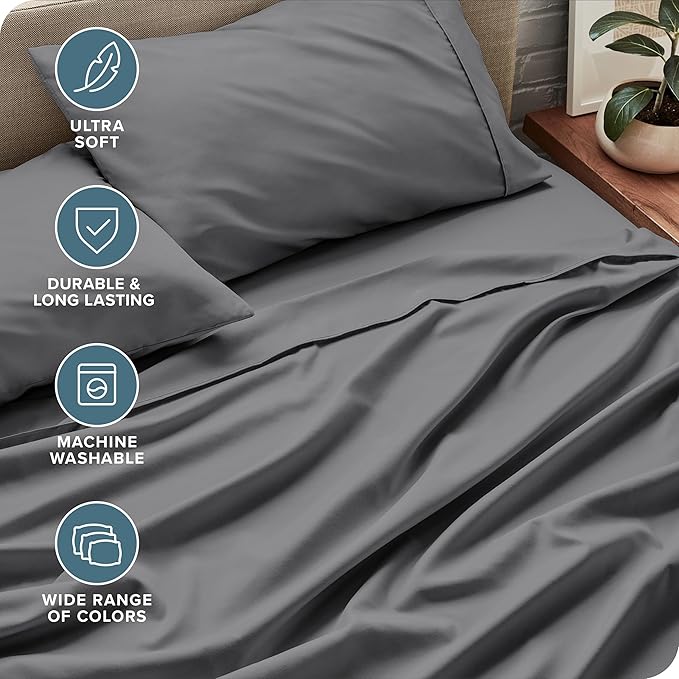 Bare Home Split California King Sheet Set - Image 5