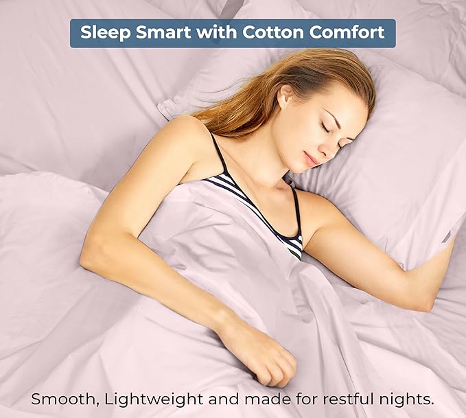 Royale Linens 100% Organic Cotton King Flat Sheet Only - Image 9