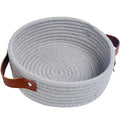 ABenkle Small Storage Basket, Mini Cotton Rope Storage Bin, Cute Tiny Shelf by ABenkle
