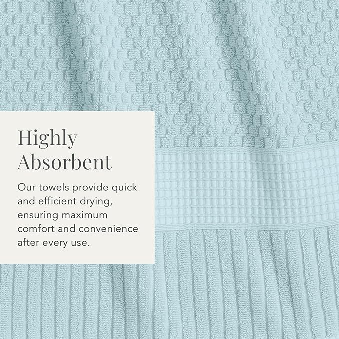 NY Loft 100% Cotton Hand Towel 6 Pack Hand Towel Set | Super Soft & Absorbent - Image 7